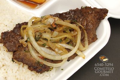 Bistec de Cinta Costera en Salsa del Chef