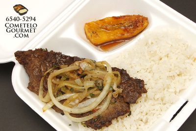 Bistec Encebollado a la Plancha
